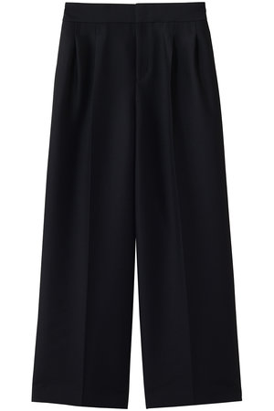 ジェイドット/j.のシルキーダブルフェイス タックワイドパンツ(110600/110601)