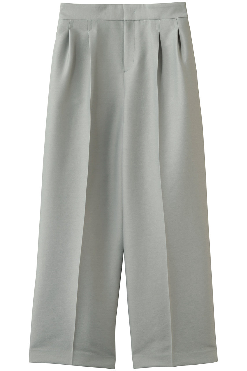 ジェイドット/j.のシルキーダブルフェイス タックワイドパンツ(ミントグリーン/14791-517-L)