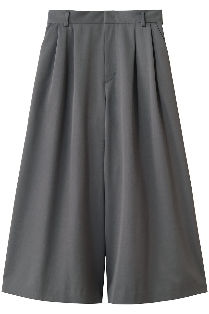 ジェイドット/j.のドライタッチツイル ロングキュロットパンツ(グレー/14793-090-L)