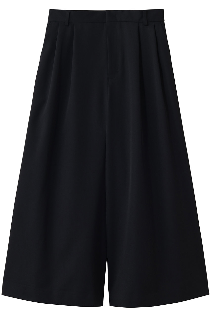 ジェイドット/j.のドライタッチツイル ロングキュロットパンツ(ブラック/14793-090-L)