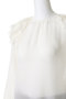 シアージョーゼット ショルダーフリルブラウス ジェイドット/j.