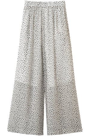 ジェイドット/j.のプリントジョーゼット ワイドパンツ(110600/110601)