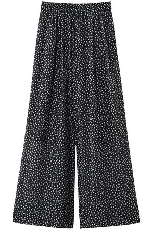 ジェイドット/j.のプリントジョーゼット ワイドパンツ(110600/110601)