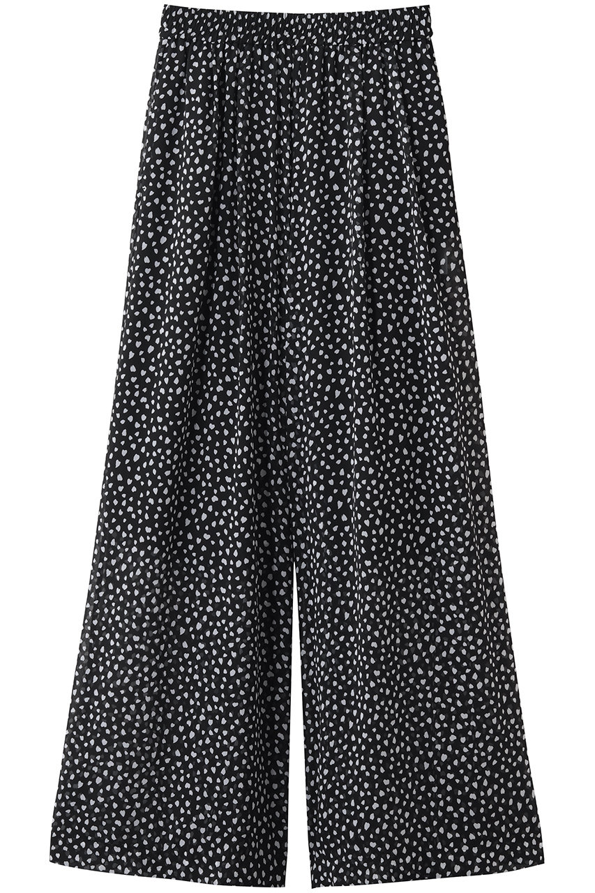 プリントジョーゼット ワイドパンツ