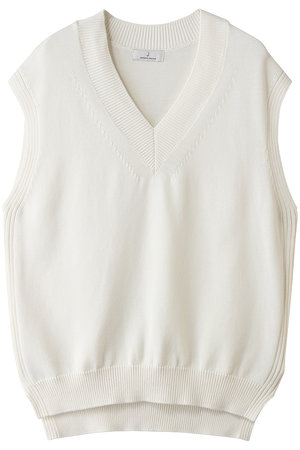 ジェイドット/j.のコットンニット Vネックベスト(110800/110806)