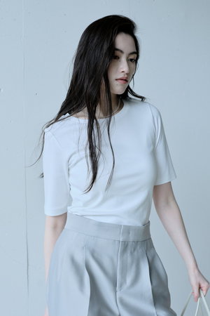 ジェイドット/j.のピュアコットンスムース/5分袖T(110100/110102)