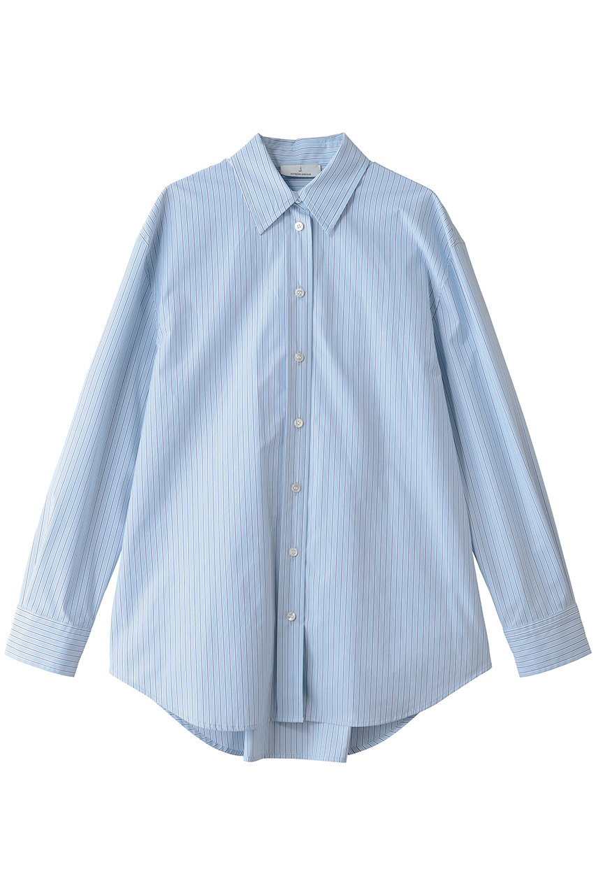 j. スマートコットン シャツ (ブルー, L) ジェイドット ELLE SHOP