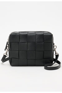 イアクッチ　AGO Sサイズ　ショルダーバッグ ブラック ナイロン レザー アーゴ S NYLON/CERVO（ショルダーバッグ）｜IACUCCI（イアクッチ）の