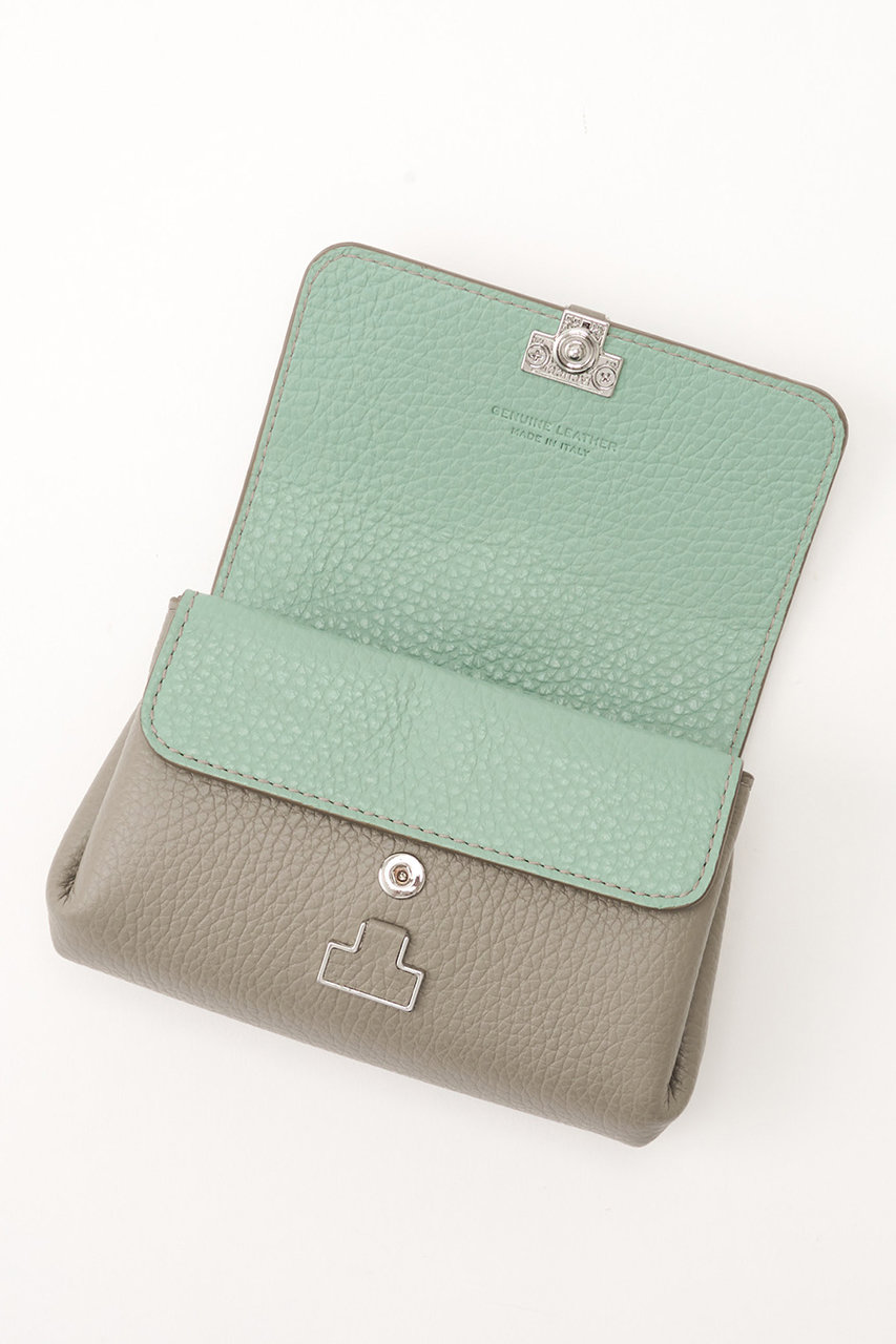 IACUCCI 【バイカラー】アバ ウォレット CERVO (グレージュ, F) イアクッチ ELLE SHOP