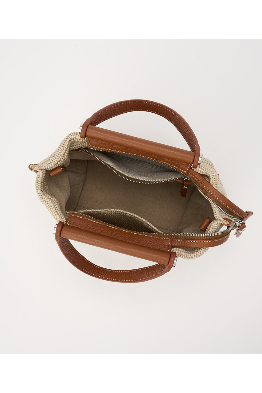 イアクッチ　ソルベット　M べージュ×ブラウン ソルベット M NYLON/RUGA・CERVO（トートバッグ）｜IACUCCI