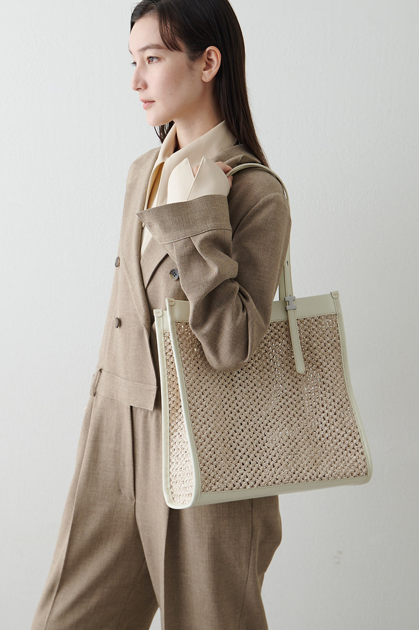 イアクッチ ジュリエッタ トートバッグ ストロー IACUCCI(イアクッチ)｜ジュリエッタ RETE PAGLIA/RUGA/アイボリー の