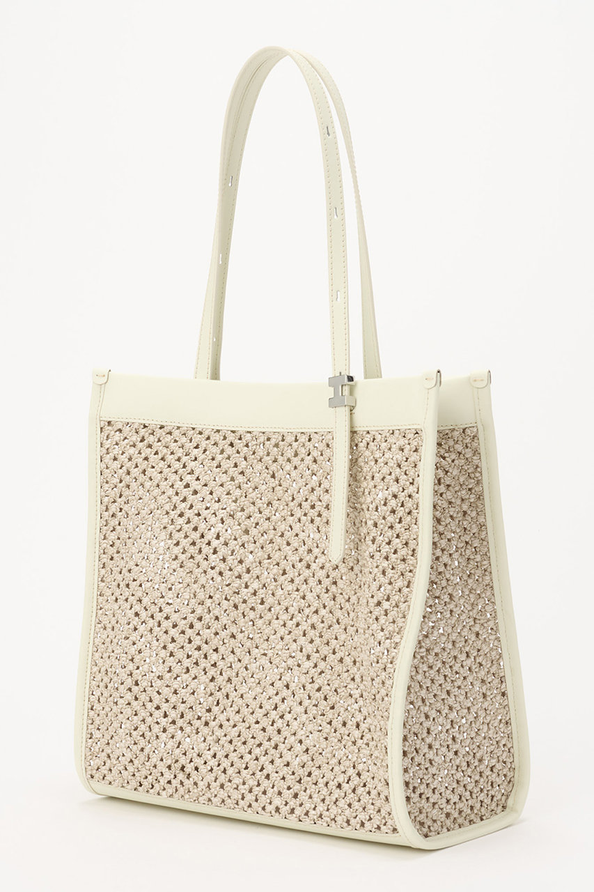 iacucci アイクッチ ジュリエッタ トートバッグ ストロー調 カゴバッグ IACUCCI(イアクッチ)｜ジュリエッタ RETE PAGLIA/RUGA/アイボリー の