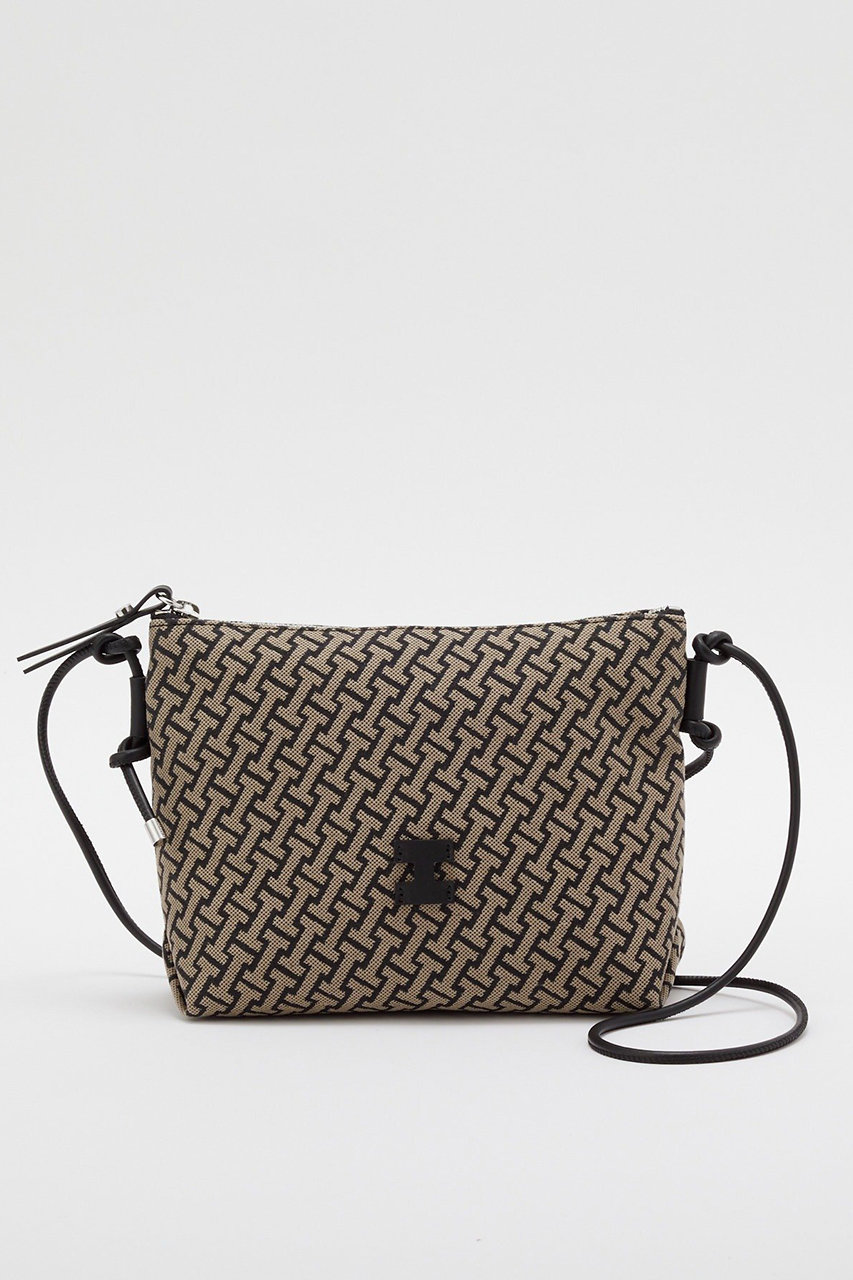 イアクッチ/IACUCCIの【予約販売】モノグランマ ポーチSD JACQUARD/RUGA(ブラック/IAC1061212A0012)