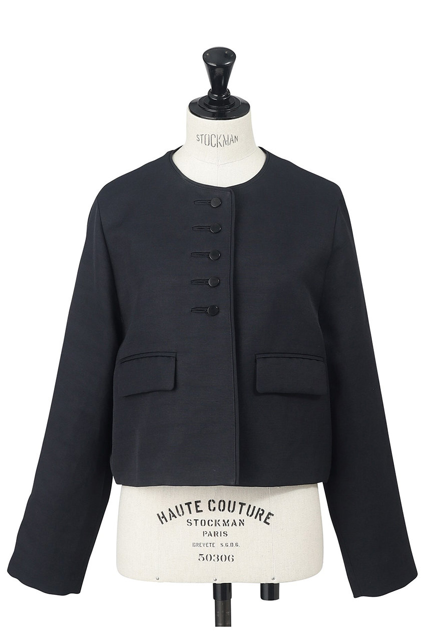 AUBRIOT リッチェリアンティーククロス クルーネックジャケット (ネイビー, 02) オブリオ ELLE SHOP AUBRIOT リッチェリアンティーククロス クルーネックジャケット (ネイビー, 02) オブリオ ELLE SHOP