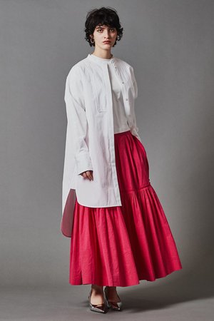 オブリオ/AUBRIOTのイタリアンロンドンストライプ ロングシャツ