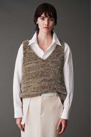 オブリオ/AUBRIOTのシャギーヤーン ノースリーブトップ(110300/110301)