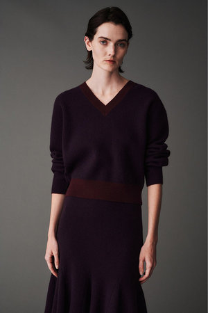 オブリオ/AUBRIOTのウールカシミヤ プルオーバー(110300/110301)