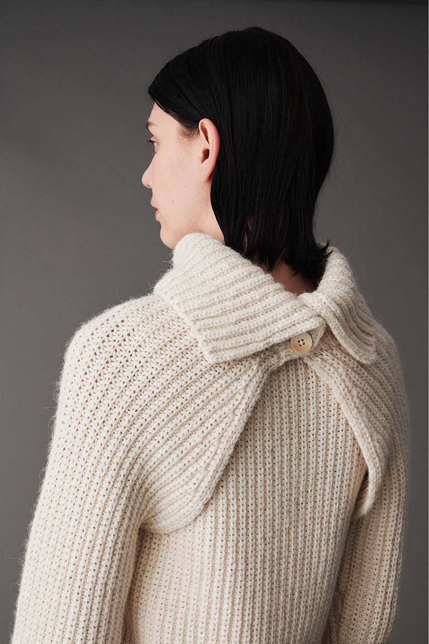 AUBRIOT(オブリオ)｜アルパカ混プルオーバーニットセット/オフホワイト