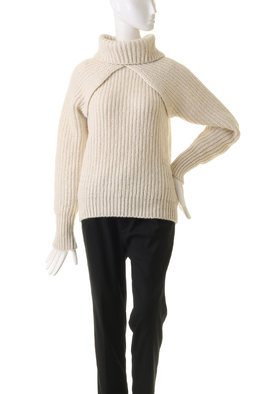 AUBRIOT(オブリオ)｜アルパカ混プルオーバーニットセット/オフホワイト