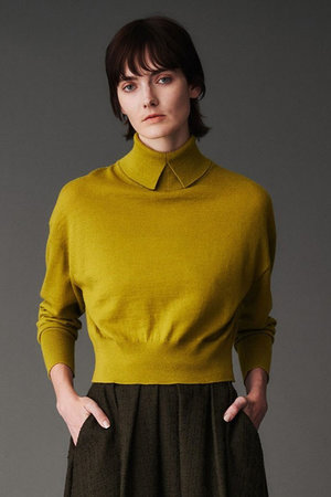 オブリオ/AUBRIOTのウールアルパカベビー タートルネックセーター(110300/110301)