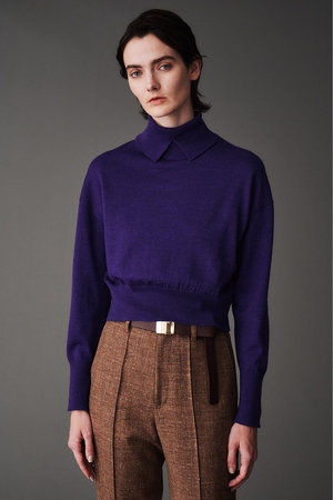 オブリオ/AUBRIOTのウールアルパカベビー タートルネックセーター(110300/110301)