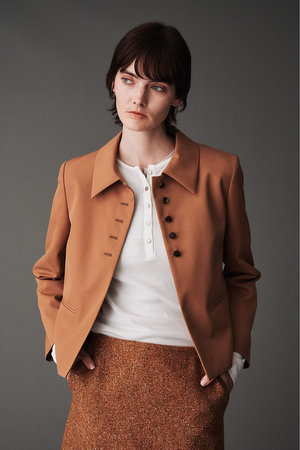 オブリオ/AUBRIOTのメリノウールシングルブレストジャケット(110800/110801)