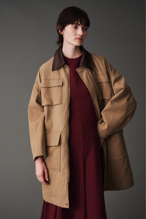 オブリオ/AUBRIOTのピグメントコットン ハンティングジャケット(110800/110802)