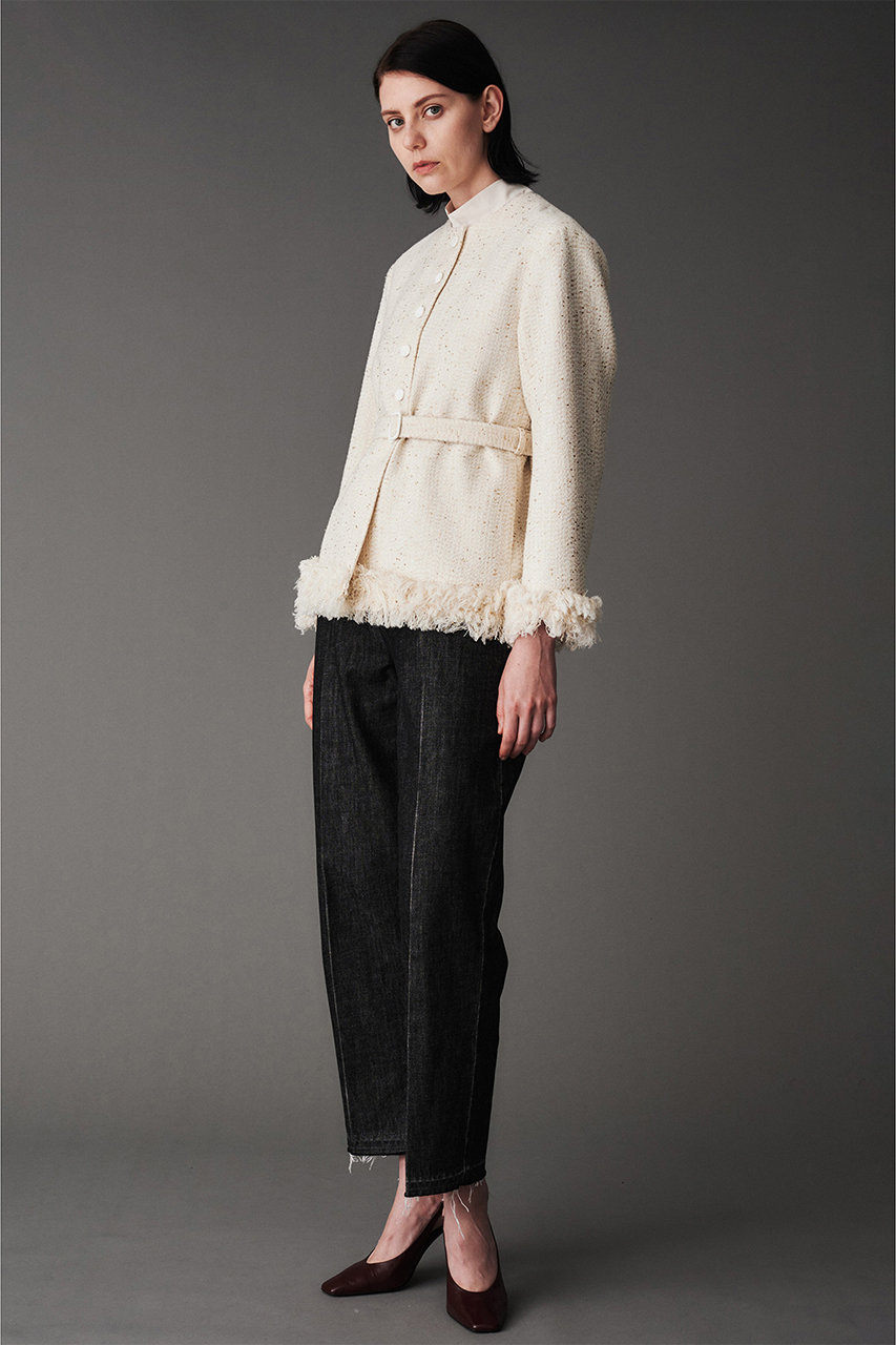 美品✨️エトロ ノーカラージャケット ペイズリージャカード