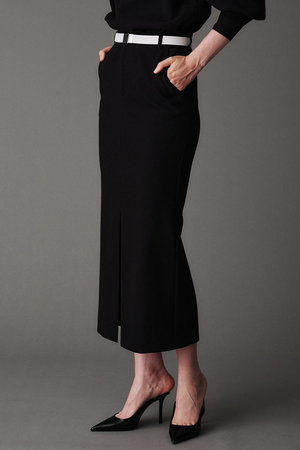 オブリオ/AUBRIOTのジョーゼットボンディング マキシタイトスカート(110700/110703)