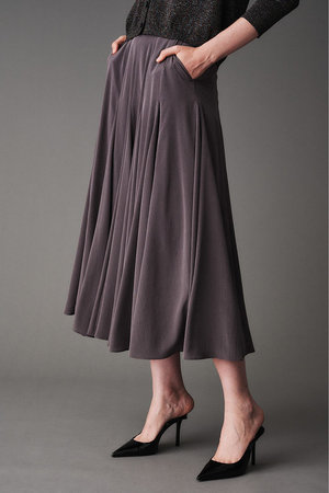 オブリオ/AUBRIOTのパウダリーファイユ サーキュラースカート(110700/110703)