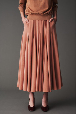 オブリオ/AUBRIOTのパウダリーファイユ サーキュラースカート(110700/110703)