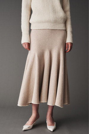 オブリオ/AUBRIOTのウールカシミヤ ニットスカート(110700/110702)