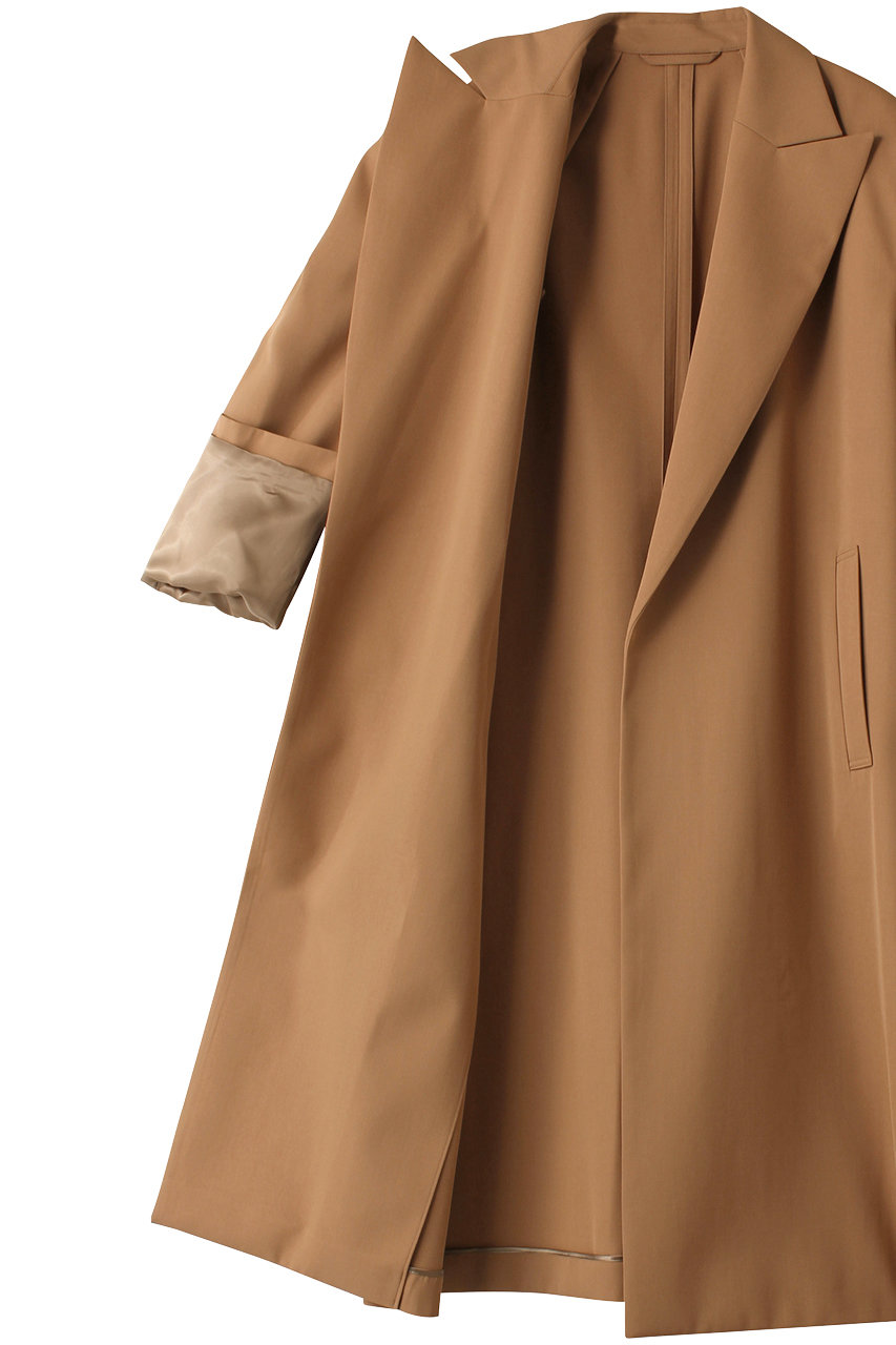TO BE CHIC スペリオルメルトンケープコート キャメル 定価5.6万 TO BE CHIC スペリオルメルトンケープコート キャメル 定価5.6万