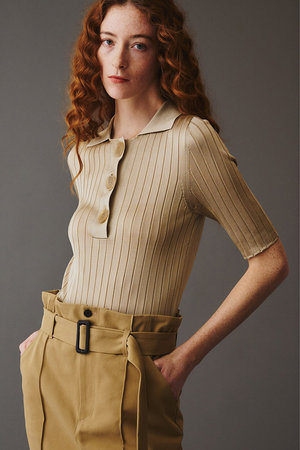 オブリオ/AUBRIOTのマルベリーシルク ポロニット(110300/110301)