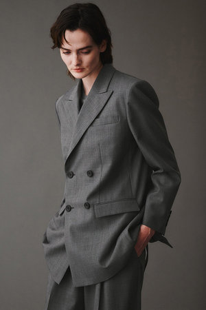 オブリオ/AUBRIOTのイタリアンウール ダブルブレストジャケット