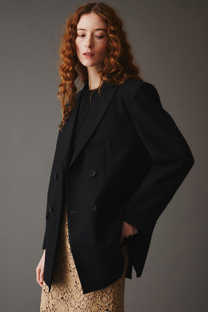 オブリオ/AUBRIOTのイタリアンウール ダブルブレストジャケット