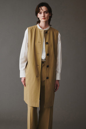 オブリオ/AUBRIOTのコットンチノ ロングジレ