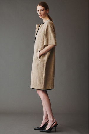 オブリオ/AUBRIOTのリネン コクーンサックドレス(110500/110502)