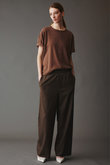 ウーステッド ワイドレッグパンツ