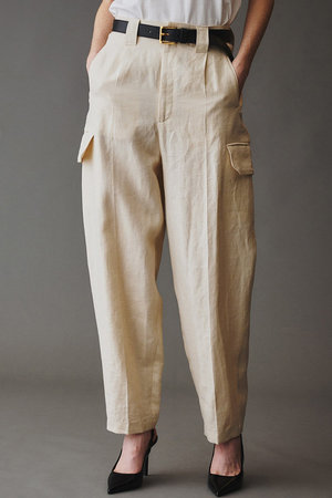 オブリオ/AUBRIOTのライトリネン混パンツ(110600/110601)