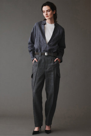 オブリオ/AUBRIOTのライトリネン混パンツ(110600/110601)