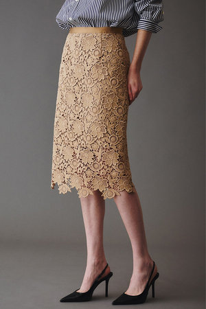 オブリオ/AUBRIOTのフラワーレース ペンシルスカート(110700/110702)