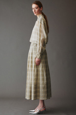 オブリオ/AUBRIOTのシアーチェックシャツ(110400/110403)