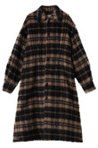 ビッグチェックシャギーコート