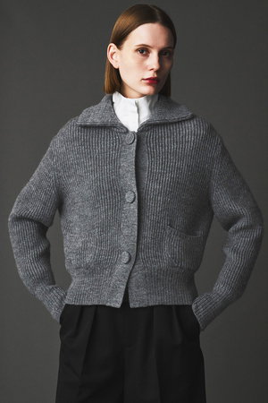 オブリオ/AUBRIOTのバルキーヤーン カーディガン