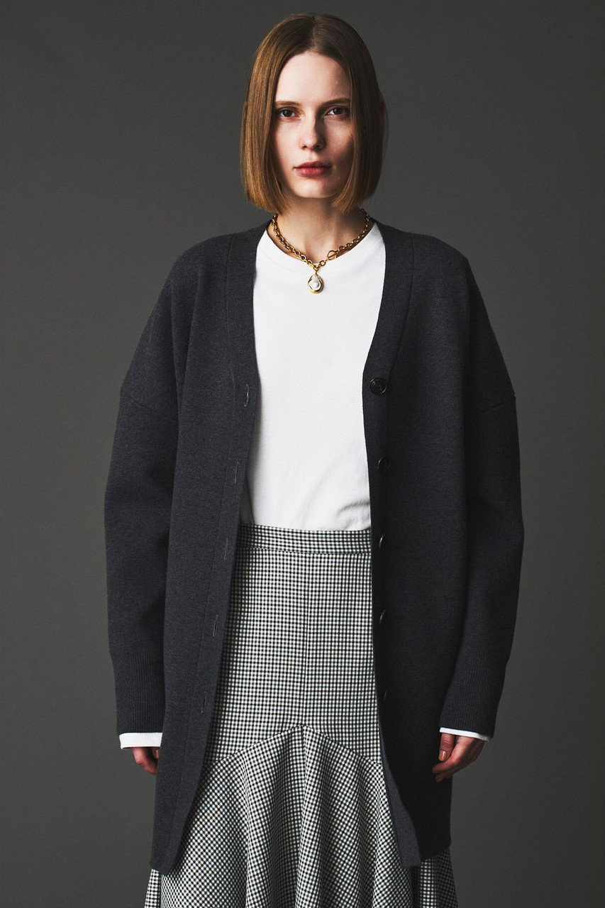 AUBRIOT スポンディッシュカーディガン (チャコールグレー, 02) オブリオ ELLE SHOP AUBRIOT スポンディッシュカーディガン (チャコールグレー, 02) オブリオ ELLE SHOP
