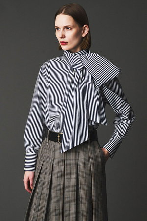 オブリオ/AUBRIOTのファインブロード ハイネックシャツ