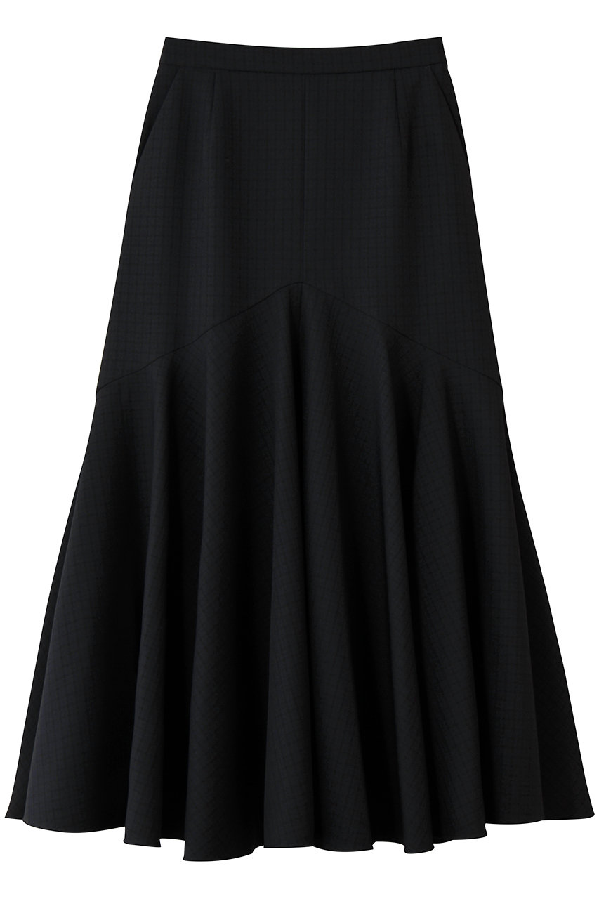 AUBRIOT チェックマーメイドスカート (ネイビー, 03) オブリオ ELLE SHOP