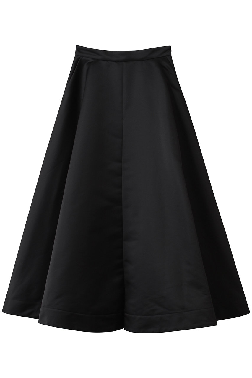 AUBRIOT マットサテンスカート (ブラック, 01) オブリオ ELLE SHOP