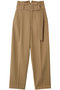 ワイドレッグ テーパードパンツ オブリオ/AUBRIOT キャメルブラウン